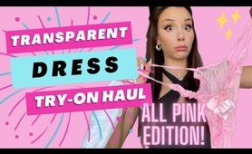 4K Transparent Dress Try-On Haul