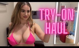 Bikini & Sheer Dress Try-On Haul in Public l 4K Transparent Clothing Try-On & Review