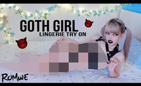 GOTH GIRL LINGERIE | TRY ON HAUL *ROMWE*