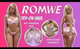 LINGERIE TRY ON HAUL 2024 | Romwe review