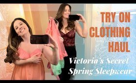 4K TRANSPARENT Victoria’s Secret Spring Sleepwear Collection Try On Haul | Erin Kittens TryOn