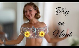 [4K] Exclusive Transparent Try on Haul & Stretching with Kriss | See through Fashion Showcase