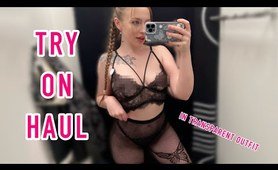 [4K] Exclusive Lingerie Try on Haul in dressing room (2024)