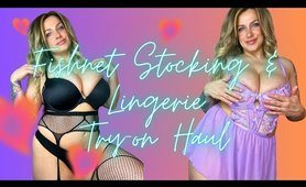 Fishnet Stocking & Transparent Lingerie Try On Haul