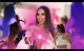 4K TRANSPARENT Easter BUNNY Costumes TRY ON with Mirror View! Ana Daisy Scott TryOn