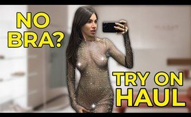 Try on haul 2024 | Transparent dresses haul with Pocahontas