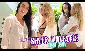 Sheer Lingerie Try On Haul and Showcase - Kendel & Nina