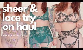 Try On Haul and Honest video | Sheer Lace Mesh | Temu Lingerie in 4k