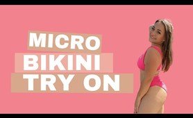 MICRO  string bikini TRY ON HAUL