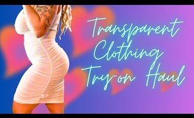 4K Transparent Clothing Try On Haul with Violet