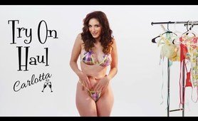 Micro  microkini and swimsuit try on haul! Carlotta's most scandalous!