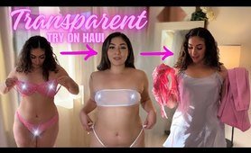 TRANSPARENT Lingerie Try On Haul with Mirror View | Victoria’s Secret