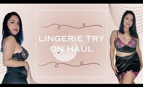 4K ebony Lingerie Try On Haul