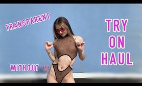Try on Haul transparent swimsuits | amazing outfits (2024)