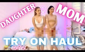 Transparent Try on Haul PYJAMAS | Mom and Daughter testing PYJAMAS