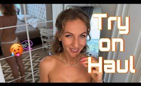 [4K] Try on Haul transparent See throught Lingerie with Kriss