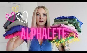 enormous ALPHALETE TRY-ON + REVIEW!
