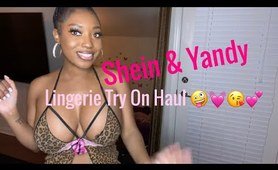 large "SHEIN AND YANDY" lingerie try on haul