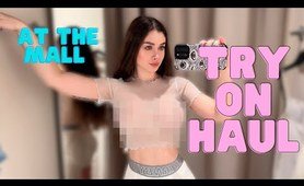 Transparent items with Laurel | See-Through Try On Haul At The Mall [4K]