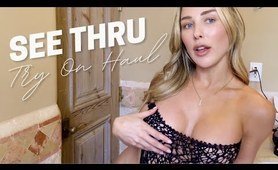 Transparent Outfits You Wouldn't Wear to Lunch | Try-On Haul w/ Kassidee Davis (4k)