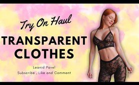 Transparent Tops | Try On Haul | See Through Fashion | Transparent Lingerie | Leanid Pavel