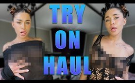 [4K] Transparent Lingerie and garment | See-Through Try On Haul