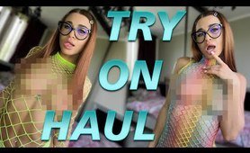 [4K] Transparent Lingerie and garment | See-Through Try On Haul