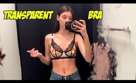 Transparent Bra Try On Haul | See-Through Lingerie Try On