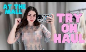 [4K] See-Through garment Try on Haul | Transparent Fabric & No Bra Trend