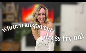 TRANSPARENT WHITE DRESSES TRY ON | WHITE DRESS TRY ON video | AMAZON FINDS