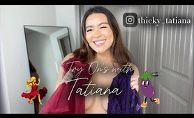 4K TRANSPARENT DRESSES | TRY-ON HAUL | THICKY TATIANA