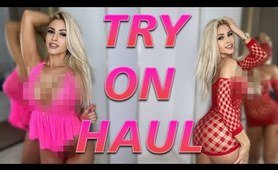 [4K] Transparent Lingerie and clothes | See-Through Try On Haul