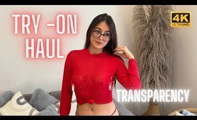 4K Transparent Try On Haul 2024