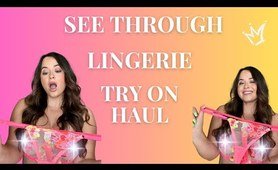 TRANSPARENT TRY ON Haul with Mirror View! | Jean Marie Try On