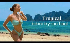 Tropical  string bikini try-on haul #maarya #bikini #tryon