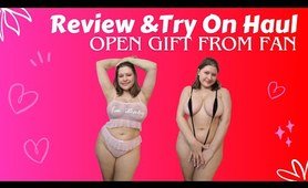 New lingerie   open gifts    micro bikini and transparent lingerie on curvy body