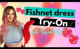 4K Transparent Fishnet TRY ON HAUL video | Violet Dujour TryOn