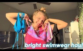bright swimwear try on haul!