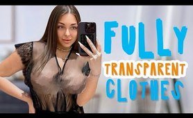 [4K] TRY ON HAUL VERY TRANSPARENT clothes | NO BRA