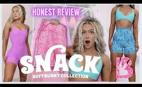 BUFFBUNNY SNACK COLLECTION *in depth* TRY ON HAUL ACTIVEWEAR review | onesie bodysuit, worth it?