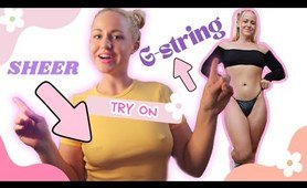 CROP TOP and MINI  swimwear try on HAUL 2024 4k