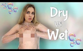 2024 Wet vs Dry Transparent Clothing