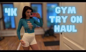 [4K] sportswear TRY ON HAUL | See-Trough Test | tights Try On