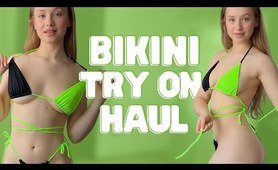 [4K] TINY MICRO  swimsuit TRY ON HAUL 2024