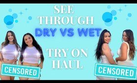 TRANSPARENT clothes Dry vs Wet TRY ON Haul with @jeanmarieexo | Victoria Rose Try On