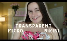 Transparent Micro  tankini Try On Haul 4K Amazon | Mirror View