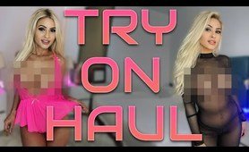 [4K] Transparent Lingerie and clothes | See-Through Try On Haul