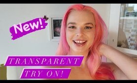 [4k] TRANSPARENT White Dresses Try On Haul! (Charm Daze Try On)