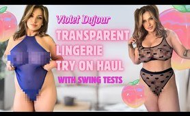 Most Daring Transparent Lingerie TRY ON HAUL with Violet Dujour
