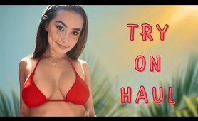 4K  beachwear try on haul | Summer outfits 2024